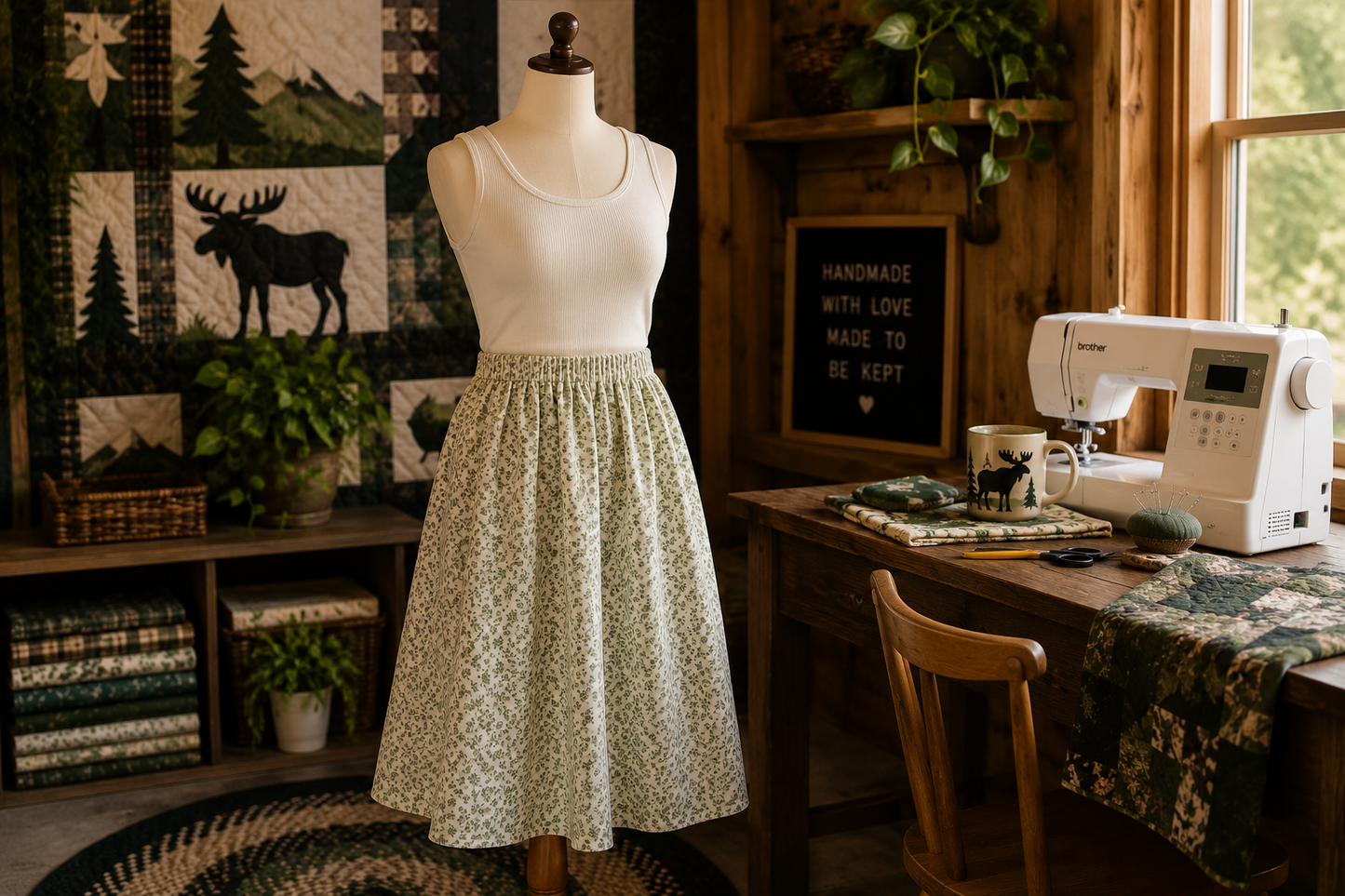 Beginner Sewing Series - Ditsy Skirt