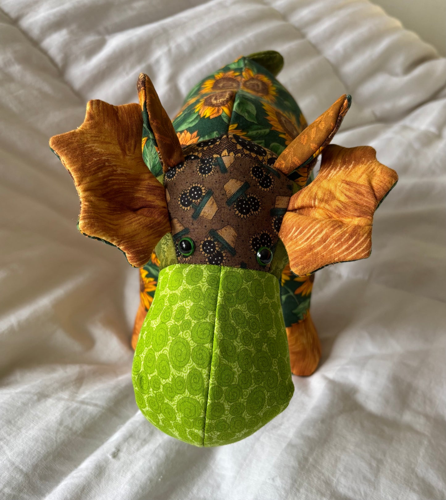 Golden Meadow Patchwork Moose | Fabric